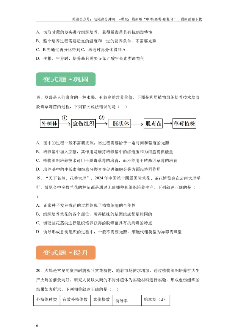 《2024年新课标高考生物真题黑龙江卷变式题4-6_06-生物-高考总复习_专项复习_2024年_2024年生物真题变式题》第6页预览
