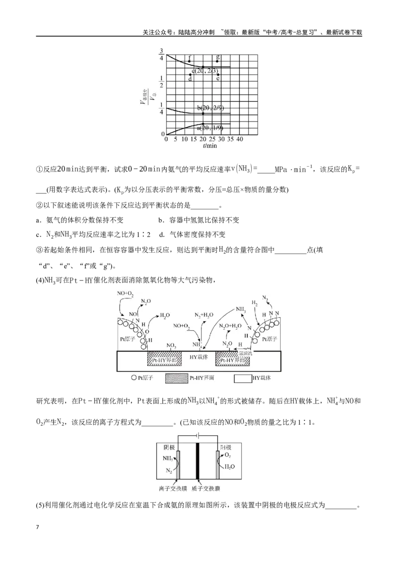 《必练19化学反应原理综合大题-（广东专用）(原卷版)_05-化学-高考总复习_专项复习_2024年_2024年高考化学总复习高频考点必刷1000题名校真题_资料》第7页预览