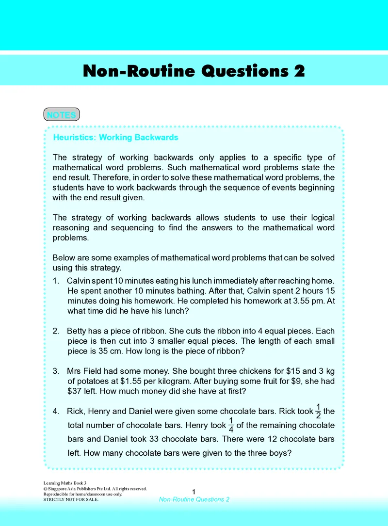 《NonRoutineQn2_1_小初高学习资料合集（每天更新）_国外原版英文教辅汇总_新加坡SAP系列_新加坡SAPLearningMathematics数学教材_新加坡SAPLearningMathematics练习册Level1-3_LearningmathematicsLevel3》第1页预览