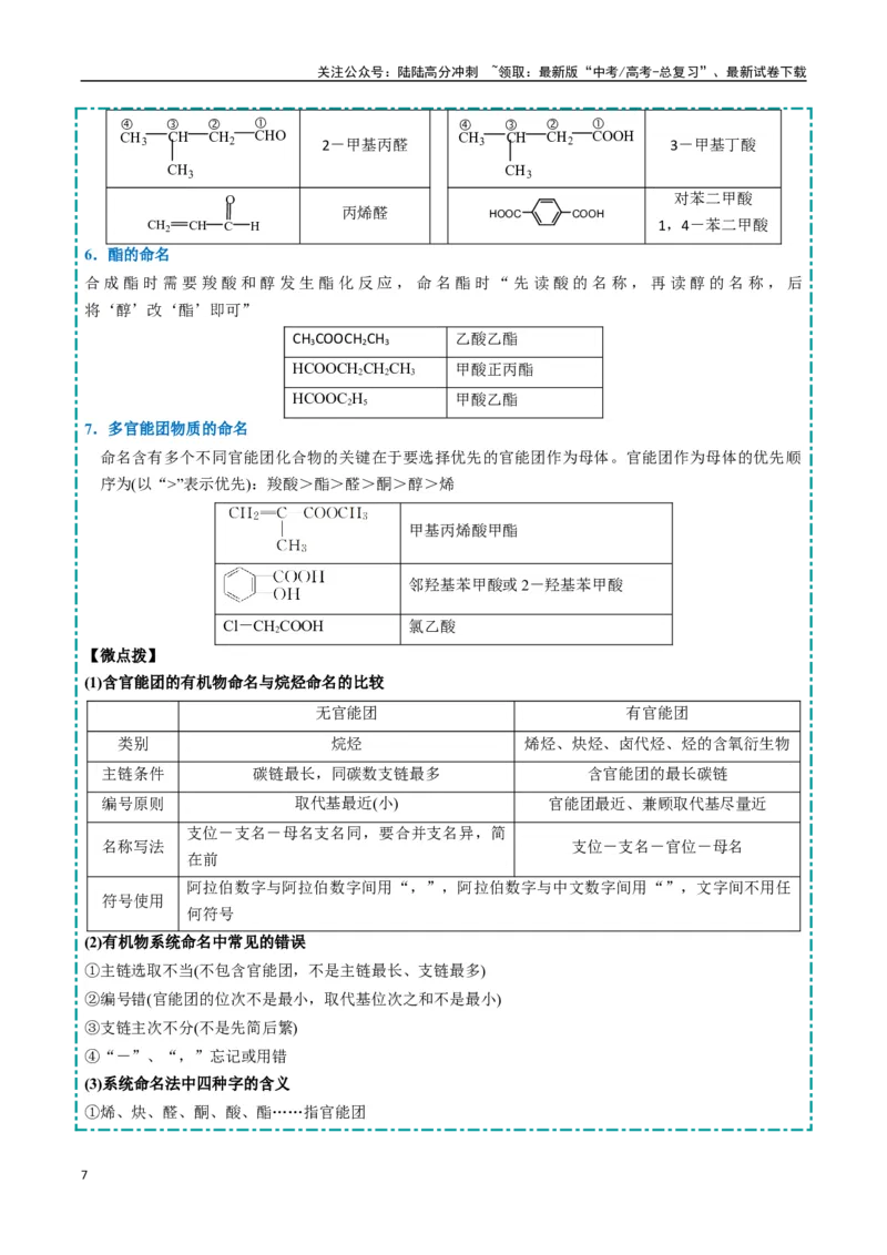《大题04有机合成与推断综合题（逐空突破）（学生版）_05-化学-高考总复习_专项复习_2025年_2025年高考化学大题突破+限时集训（新高考通用）》第7页预览
