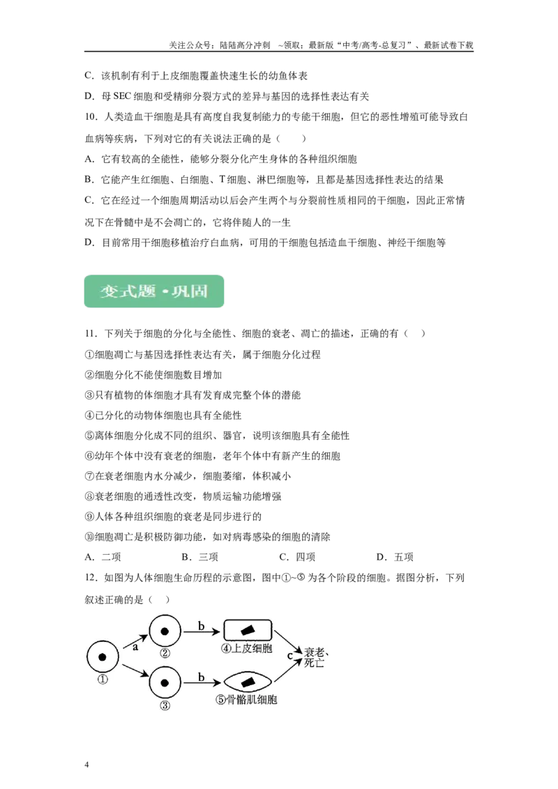 《2024年新课标高考生物真题黑龙江卷变式题1-3(1)_06-生物-高考总复习_专项复习_2024年_2024年生物真题变式题》第4页预览