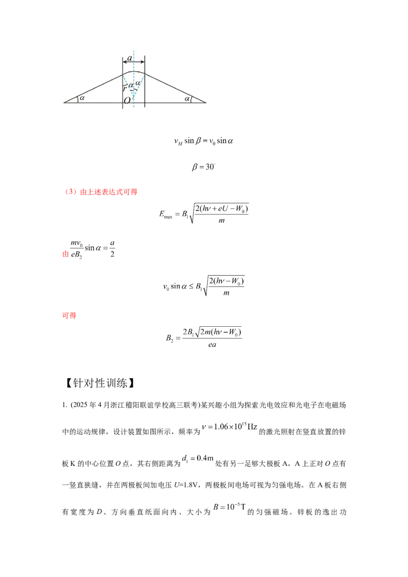 《20带电粒子在磁场中运动+光电效应和光子说（教师版）高考电学压轴题模型解读与针对性训练_04-物理-高考总复习_一轮复习_2026年-物理高考一轮复习_资料》第4页预览