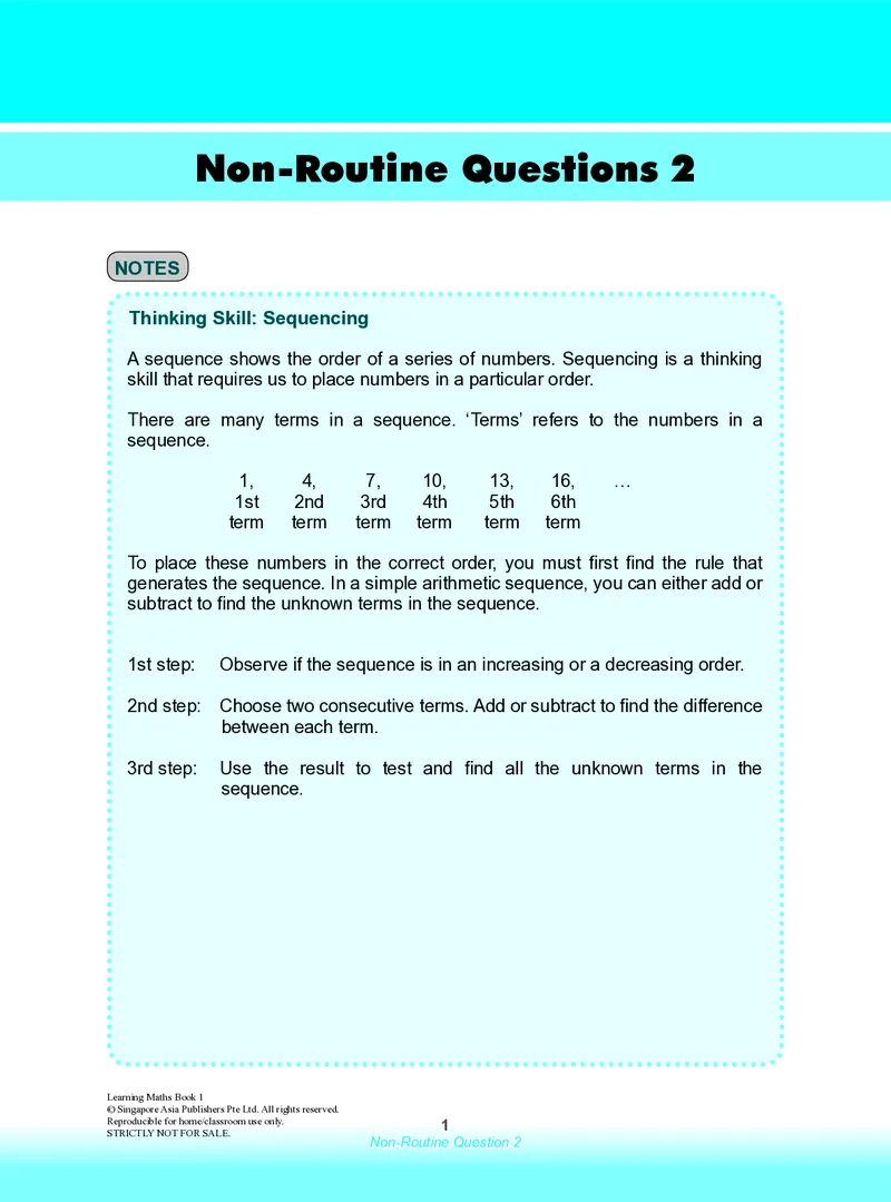 《NonRoutineQn2_小初高学习资料合集（每天更新）_国外原版英文教辅汇总_新加坡SAP系列_新加坡SAPLearningMathematics数学教材_新加坡SAPLearningMathematics练习册Level1-3_LearningmathematicsLevel1》第1页预览