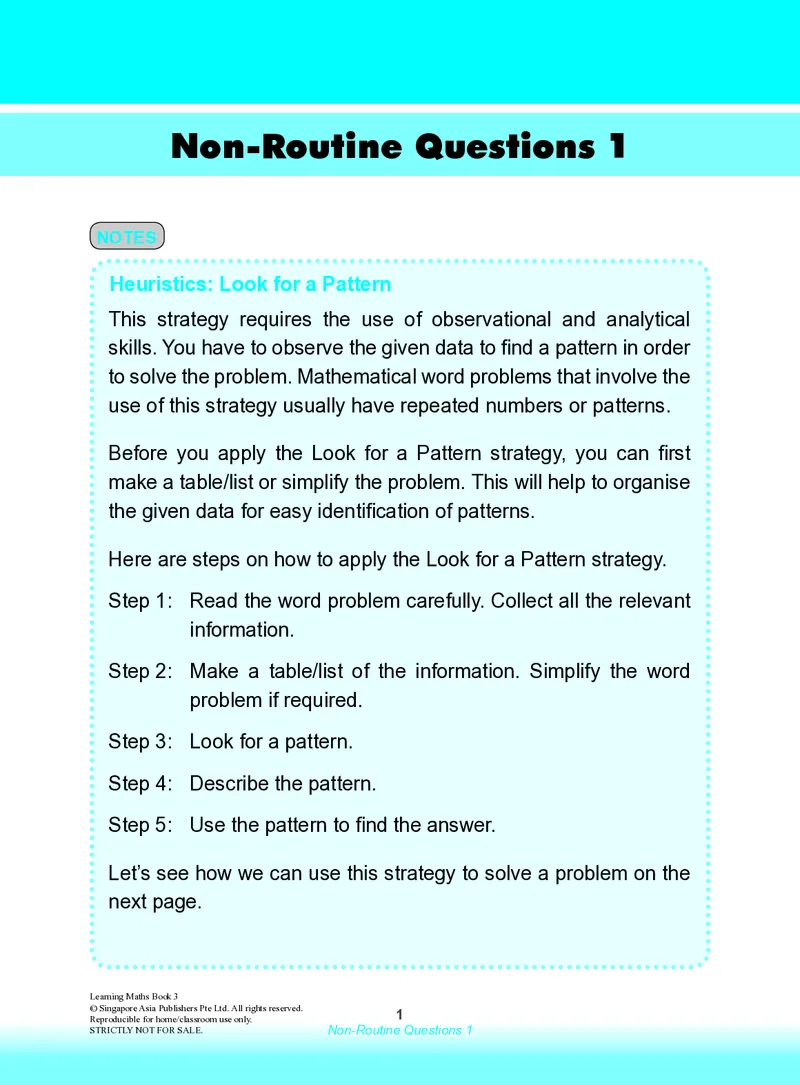 《NonRoutineQn1_1_小初高学习资料合集（每天更新）_国外原版英文教辅汇总_新加坡SAP系列_新加坡SAPLearningMathematics数学教材_新加坡SAPLearningMathematics练习册Level1-3_LearningmathematicsLevel3》第1页预览