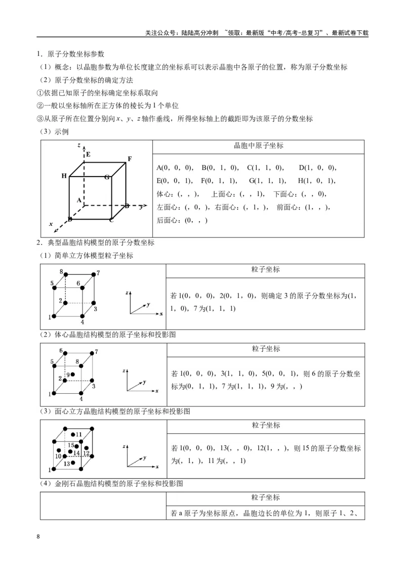 《抢分秘籍3物质结构与性质-（教师版）_05-化学-高考总复习_专项复习_2025年_2025年高考化学抢押秘籍（黑吉辽蒙专用）》第8页预览
