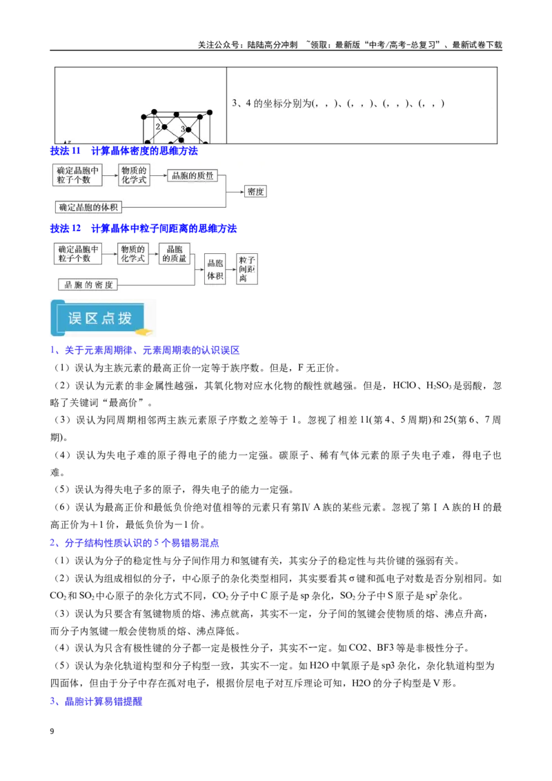 《抢分秘籍3物质结构与性质-（教师版）_05-化学-高考总复习_专项复习_2025年_2025年高考化学抢押秘籍（黑吉辽蒙专用）》第9页预览
