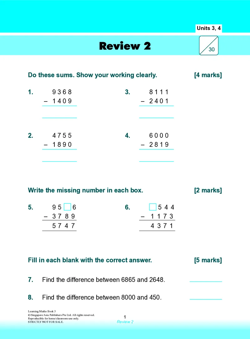 《Review2forU3_4_0_小初高学习资料合集（每天更新）_国外原版英文教辅汇总_新加坡SAP系列_新加坡SAPLearningMathematics数学教材_新加坡SAPLearningMathematics练习册Level1-3_LearningmathematicsLevel3》第1页预览