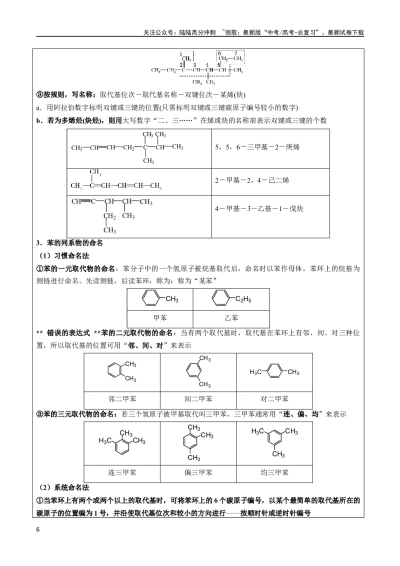 《大题03有机推断与合成综合题（逐空突破）（解析版）_05-化学-高考总复习_专项复习_2024年_2024年新高考化学大题突破综合题预测试卷大题训练_资料》第6页预览