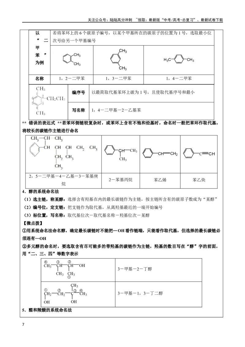 《大题03有机推断与合成综合题（逐空突破）（解析版）_05-化学-高考总复习_专项复习_2024年_2024年新高考化学大题突破综合题预测试卷大题训练_资料》第7页预览