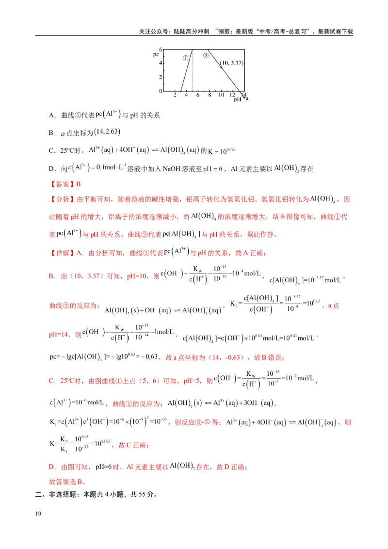 《模拟卷03（黑吉辽专用）（解析版）_05-化学-高考总复习_专项复习_2025年_2025年高考化学模拟卷（黑吉辽专用）8套》第10页预览