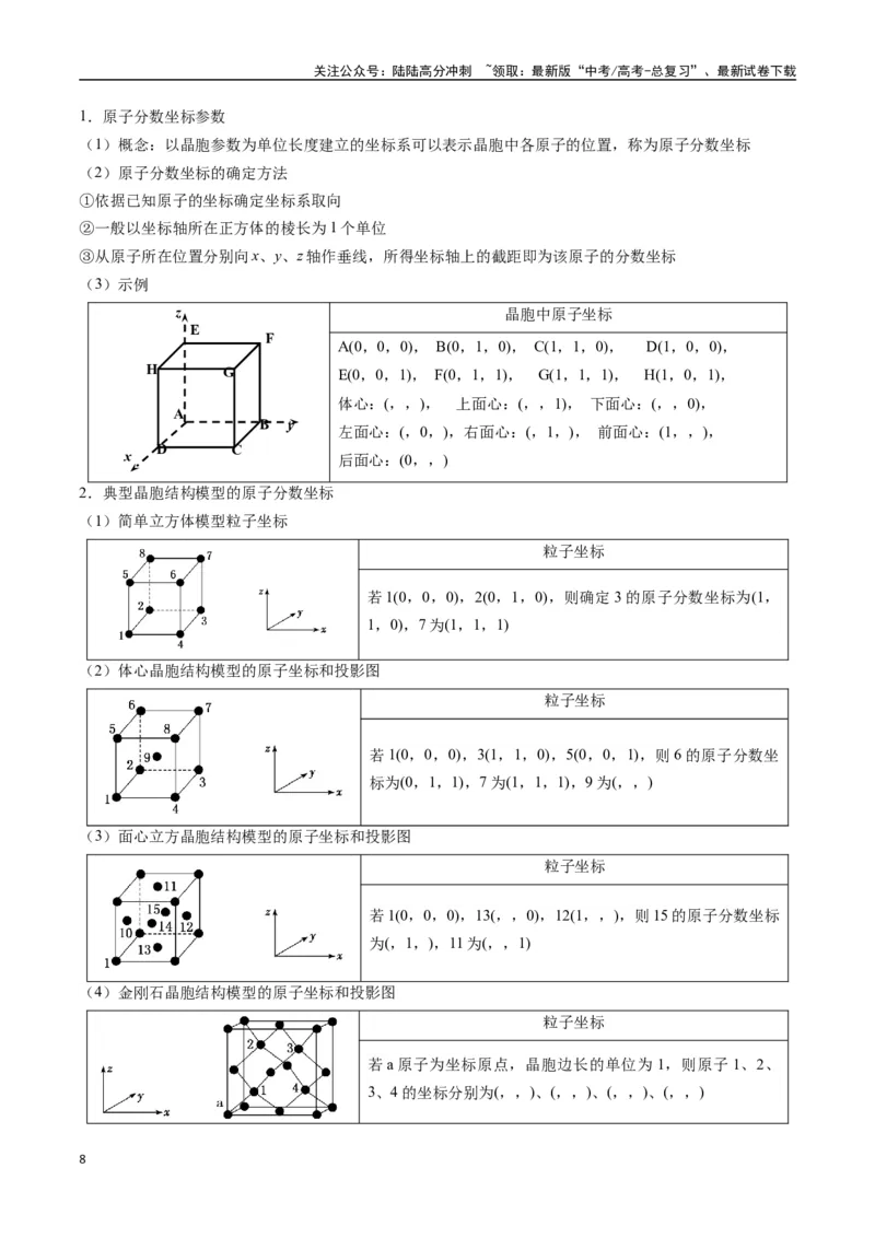 《抢分秘籍3物质结构与性质-（学生版）_05-化学-高考总复习_专项复习_2025年_2025年高考化学抢分秘籍（新高考专用）_2025版》第8页预览