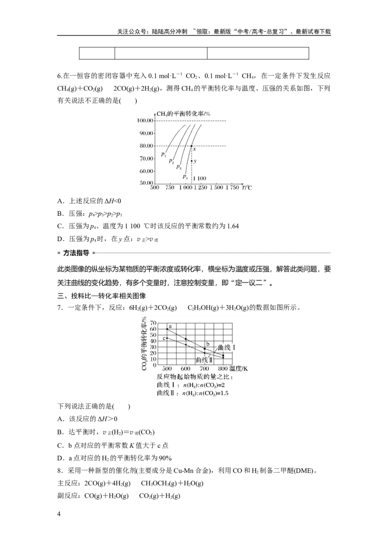 《大单元四　第十一章　第50讲　化学反应速率与化学平衡图像分类突破_05-化学-高考总复习_一轮复习_2025年_2025年大一轮复习讲义人教版化学_资料_1-资料_大一轮复习讲义学生专用》第4页预览