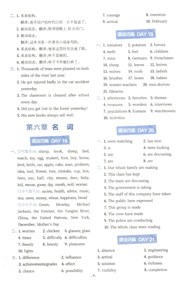 《答案_小初高学习资料合集（每天更新）_2027版高考《星火英语语法150张小纸条》》第5页预览