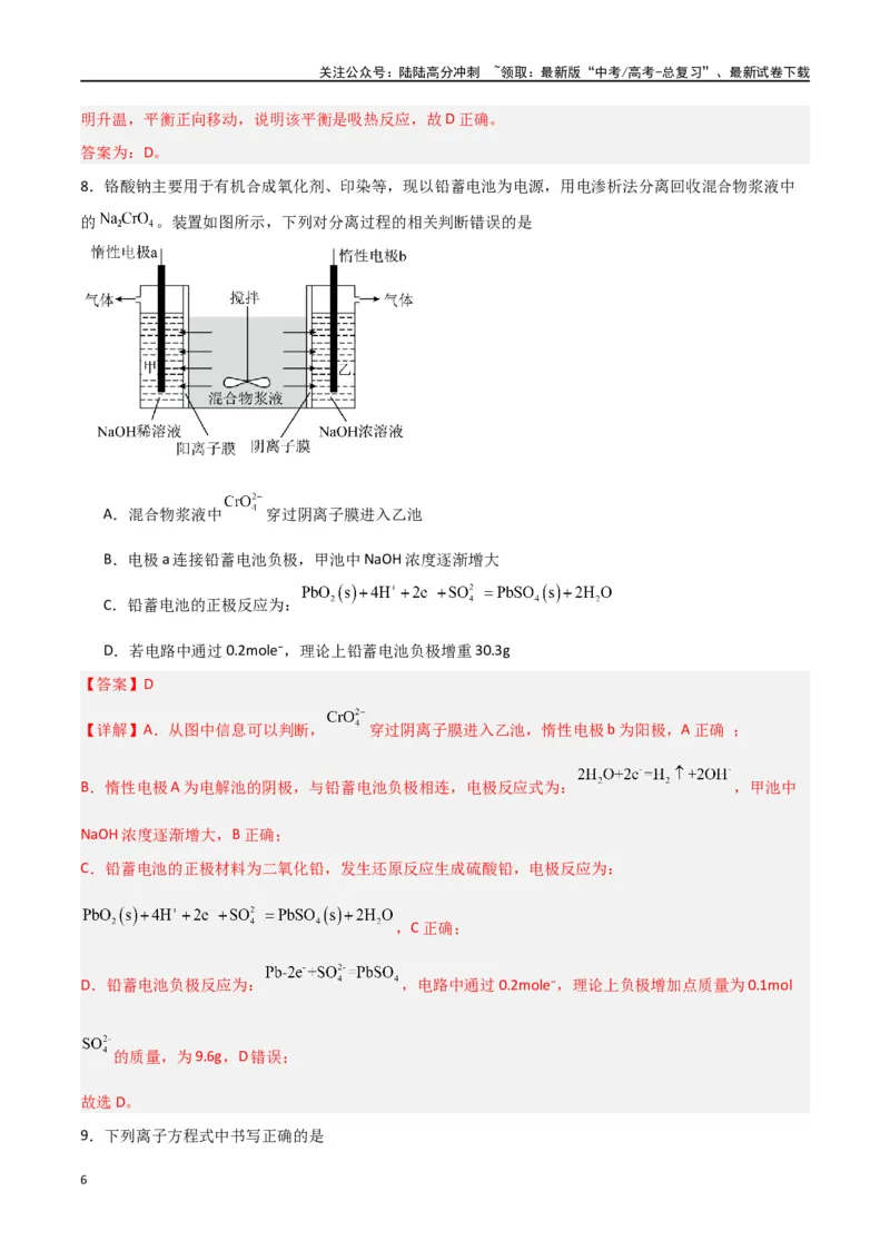 《仿真卷02-（新九省专用）（教师版）_05-化学-高考总复习_专项复习_2024年_2024年高考化学小题限时集训（全国通用+新九省专用）_资料_高考化学小题限时集训（新九省专用）》第6页预览