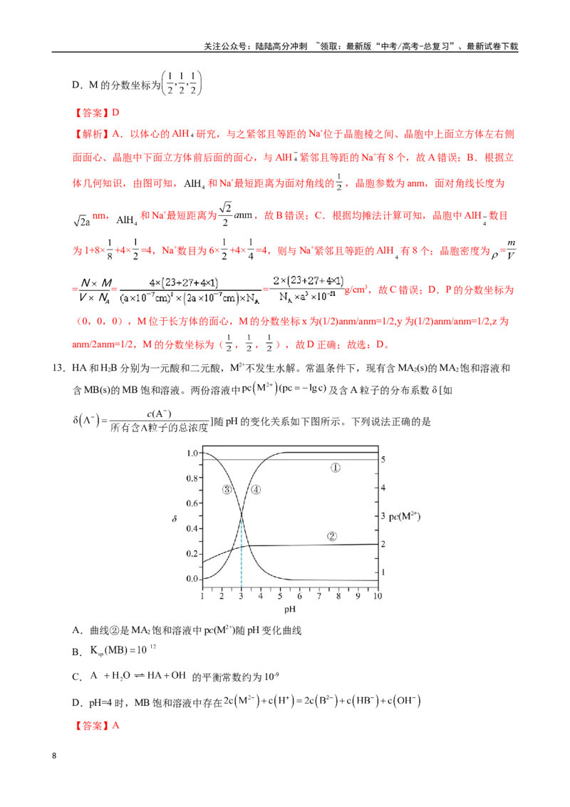 《化学（江西卷02）（全解全析）_05-化学-高考总复习_专项复习_2025年_2025年高考押题预测卷（多地区）化学》第8页预览