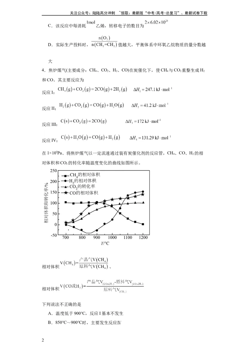 《化学条件的优化和选择（原卷版）_05-化学-高考总复习_一轮复习_2024年_2024年高三化学一轮复习高考专项训练知识梳理练习_资料》第2页预览