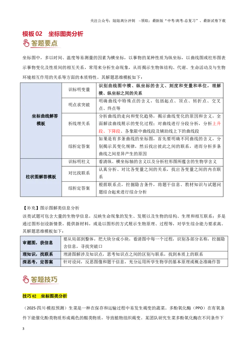 《专项提升02情境分析（3大模板）（教师版）_06-生物-高考总复习_专项复习_2025年_2025年高考生物答题技巧与答题模板（全国通用）》第3页预览