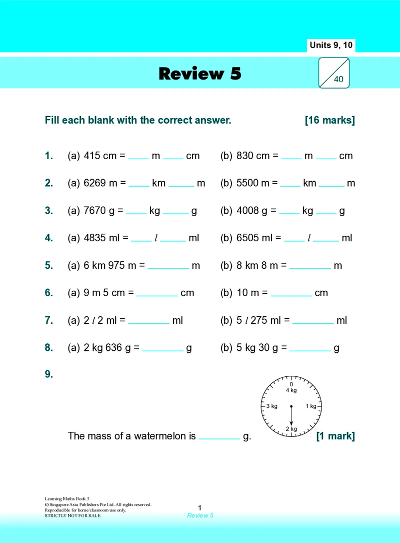 《Review5forU9_10_小初高学习资料合集（每天更新）_国外原版英文教辅汇总_新加坡SAP系列_新加坡SAPLearningMathematics数学教材_新加坡SAPLearningMathematics练习册Level1-3_LearningmathematicsLevel3》第1页预览