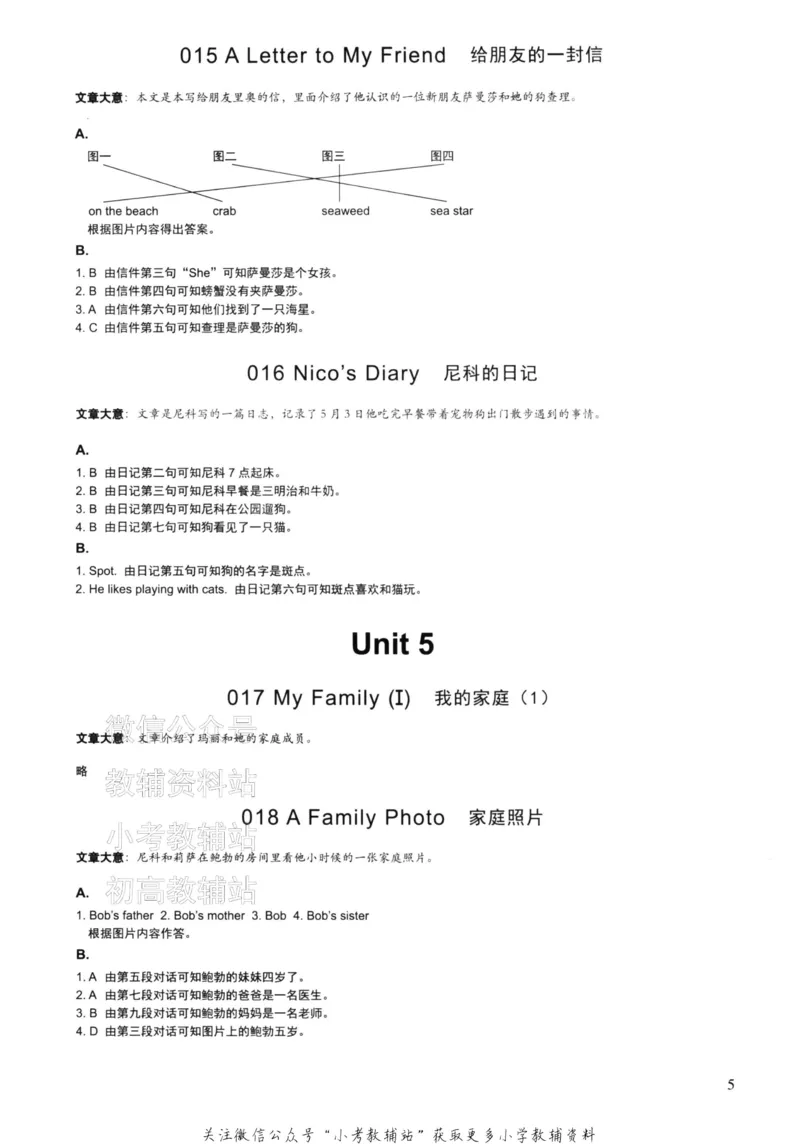 《读霸小学英语阅读128篇二年级答案_小初高学习资料合集（每天更新）_小学英语学习资料大合集_读霸（小学英语阅读128篇）》第7页预览