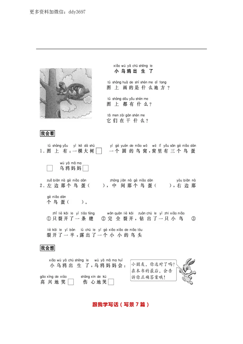 《一二年级看图写话33篇练习含参考答案_小学1-6年级全科全套_1-6年级全科下册_二年级_二年级下语文_语文二下看图写话》第9页预览