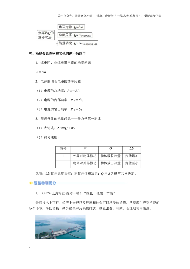 《07 功能关系与能量守恒-（核心知识查漏）（学生版）_04-物理-高考总复习_专项复习_2025年_2025年高考物理抢押秘籍（安徽专用）》第3页预览