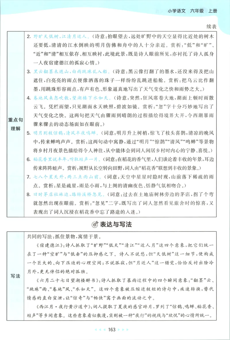 《课堂笔记_小初高学习资料合集（每天更新）_2026秋《53天天练》语文+数学+英语_语文《53天天练》26秋_2026秋《53天天练》语文6上主书+测评卷+课堂笔记+答案》第9页预览
