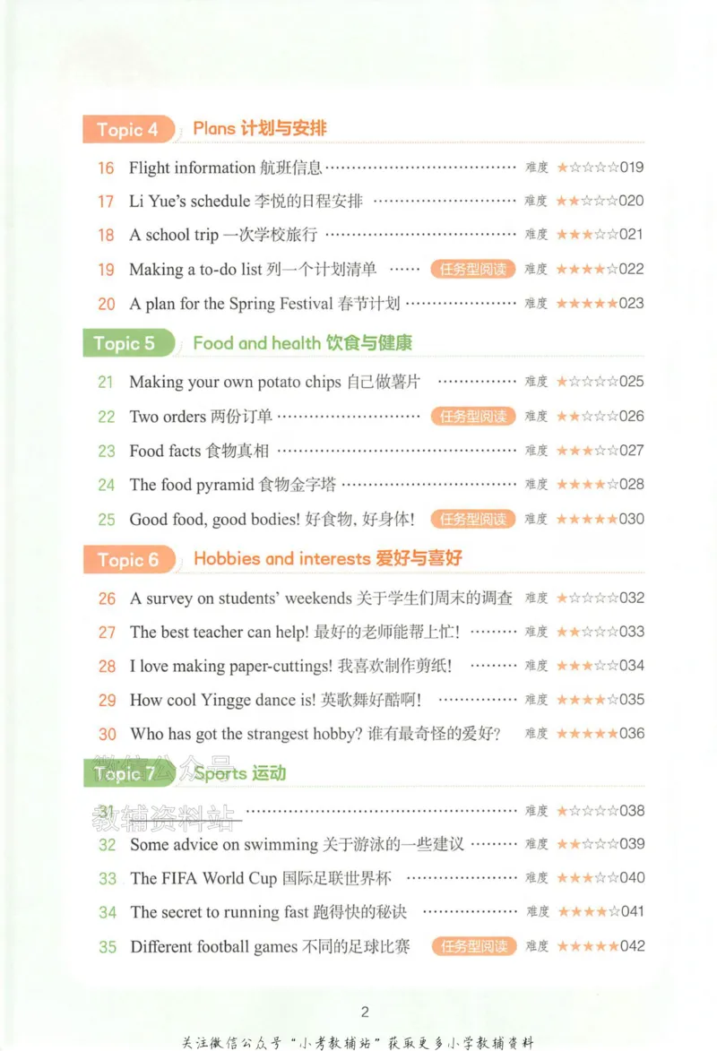 《一本小学英语阅读训练100篇五年级_小初高学习资料合集（每天更新）_一本小学英语阅读训练100篇（2026版第9次修订）》第6页预览