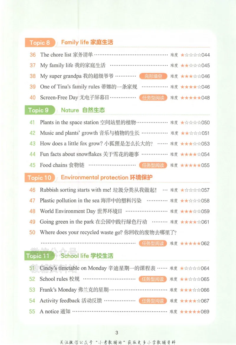 《一本小学英语阅读训练100篇五年级_小初高学习资料合集（每天更新）_一本小学英语阅读训练100篇（2026版第9次修订）》第7页预览