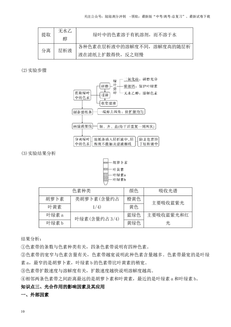 《专题02光合作用与呼吸作用相关实验探究（原卷版）_06-生物-高考总复习_专项复习_2024年_2024年高考生物热点实验分析预测题型归纳重难讲解_资料》第10页预览