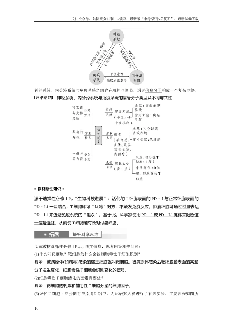 《2024年高考生物一轮复习（新人教版）第8单元　第7课时　免疫系统和特异性免疫_06-生物-高考总复习_一轮复习_2024年_2024高考生物大一轮复习课件讲义新人教版知识总结_教师版》第10页预览