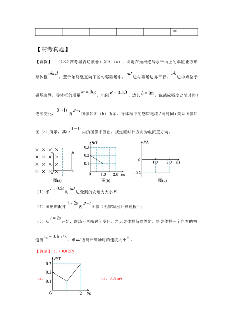 《16.电磁感应动力学模型（教师版）高考电学压轴题模型解读与针对性训练_04-物理-高考总复习_一轮复习_2026年-物理高考一轮复习_22026届高考物理一轮复习模型解读与针对性训练_资料》第2页预览