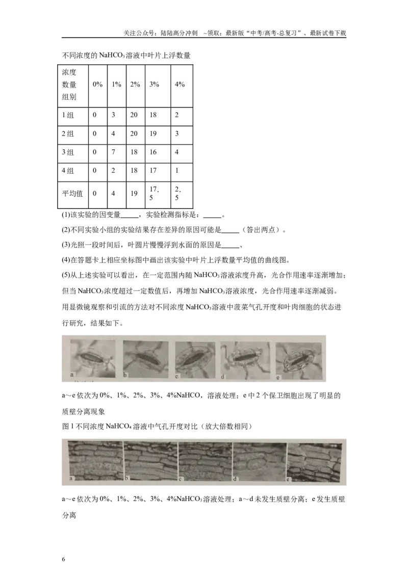 《2024年新课标高考真题湖北卷生物变式题21-22_06-生物-高考总复习_专项复习_2024年_2024年生物真题变式题》第6页预览