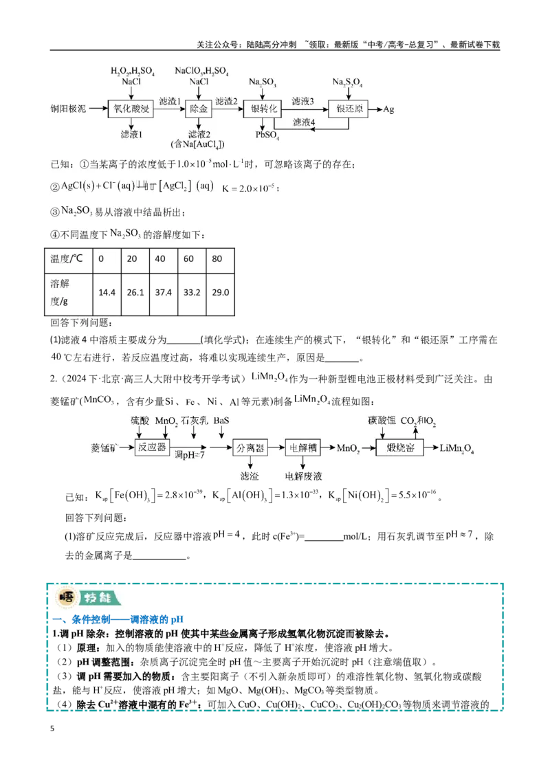 《大题01化工流程综合题（逐空突破）（学生版）_05-化学-高考总复习_专项复习_2025年_2025年高考化学大题突破+限时集训（新高考通用）》第5页预览