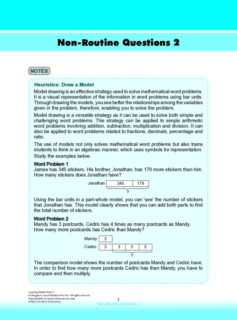 《NonRoutineQn2_0_小初高学习资料合集（每天更新）_国外原版英文教辅汇总_新加坡SAP系列_新加坡SAPLearningMathematics数学教材_新加坡SAPLearningMathematics练习册Level1-3_LearningmathematicsLevel2》第1页预览