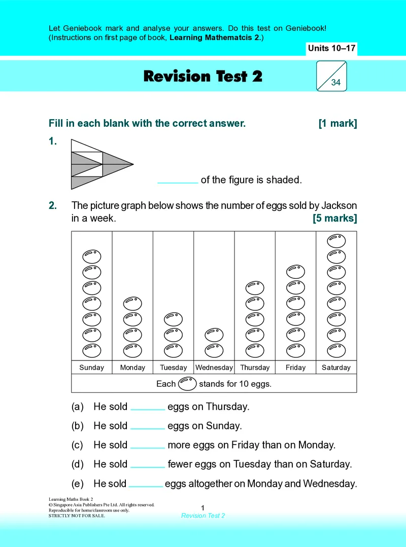 《RevisionTest2_7_小初高学习资料合集（每天更新）_国外原版英文教辅汇总_新加坡SAP系列_新加坡SAPLearningMathematics数学教材_新加坡SAPLearningMathematics练习册Level1-3_LearningmathematicsLevel2》第1页预览