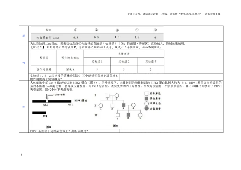 《2021年等级考真题问题汇总（原卷版）_06-生物-高考总复习_专项复习_2024年_2024高考生物等级考历年真题问题汇总剖析全国通用_资料》第4页预览