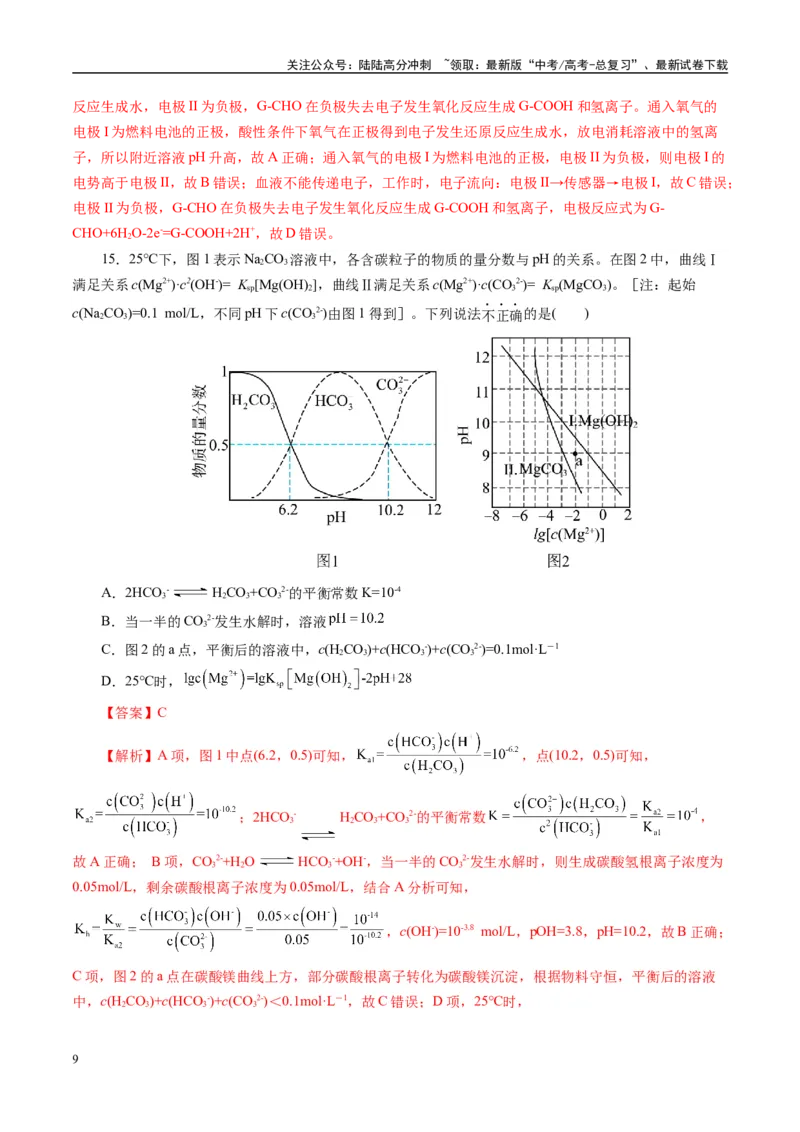 《模拟卷02（新高考通用）（解析版）_05-化学-高考总复习_一轮复习_2025年_2025年高考化学模拟卷（新高考通用）8套》第9页预览