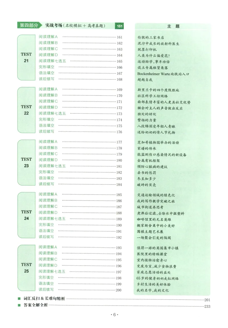 《27版一本英语五合一必刷题200篇高考_小初高学习资料合集(每天更新)_2027版《一本高中英语五合一必刷题200篇》_2027版高中《一本五合一必刷题200篇》高考(英语)》第10页预览
