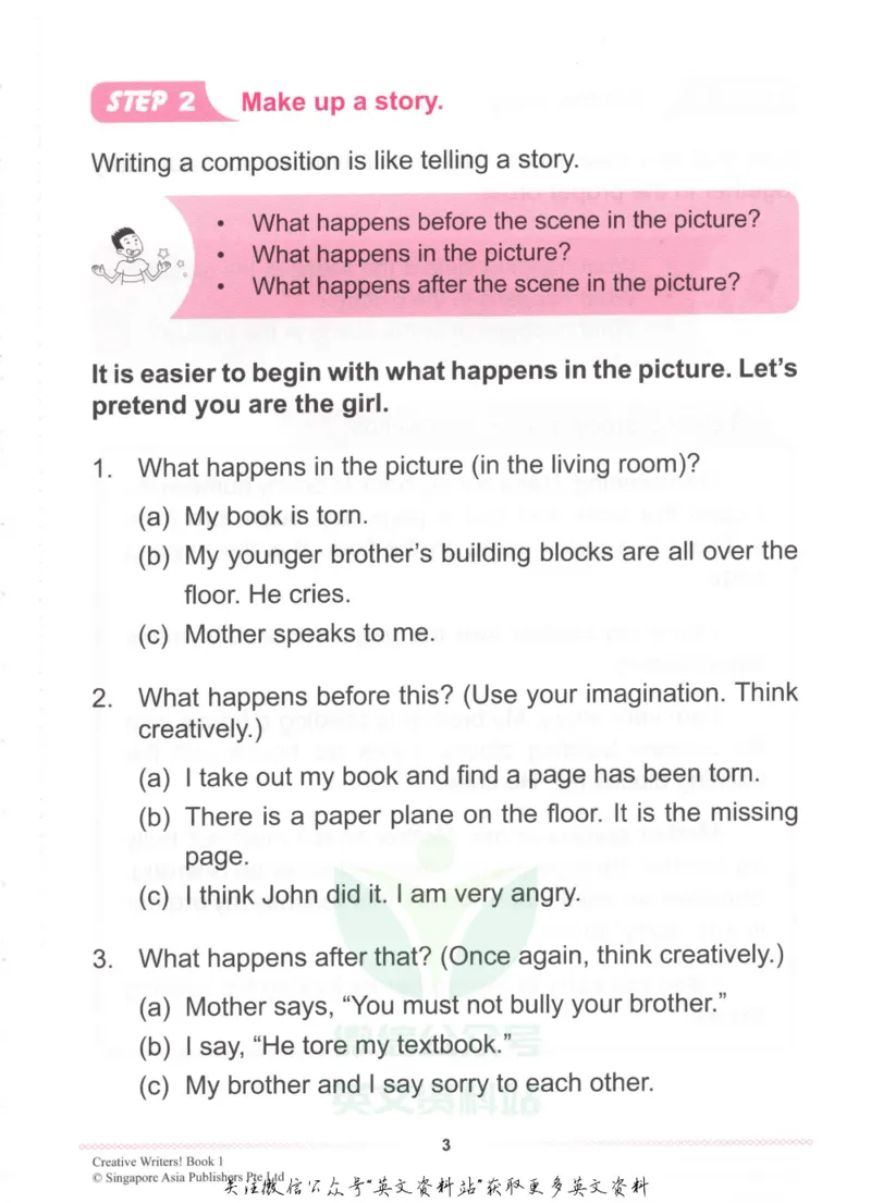 《CreativeWriters1_小初高学习资料合集（每天更新）_国外原版英文教辅汇总_新加坡创意写作CreativeWriters》第9页预览