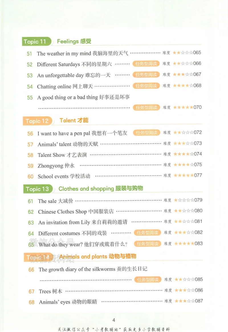 《一本小学英语阅读训练100篇四年级_小初高学习资料合集（每天更新）_一本小学英语阅读训练100篇（2026版第9次修订）》第8页预览