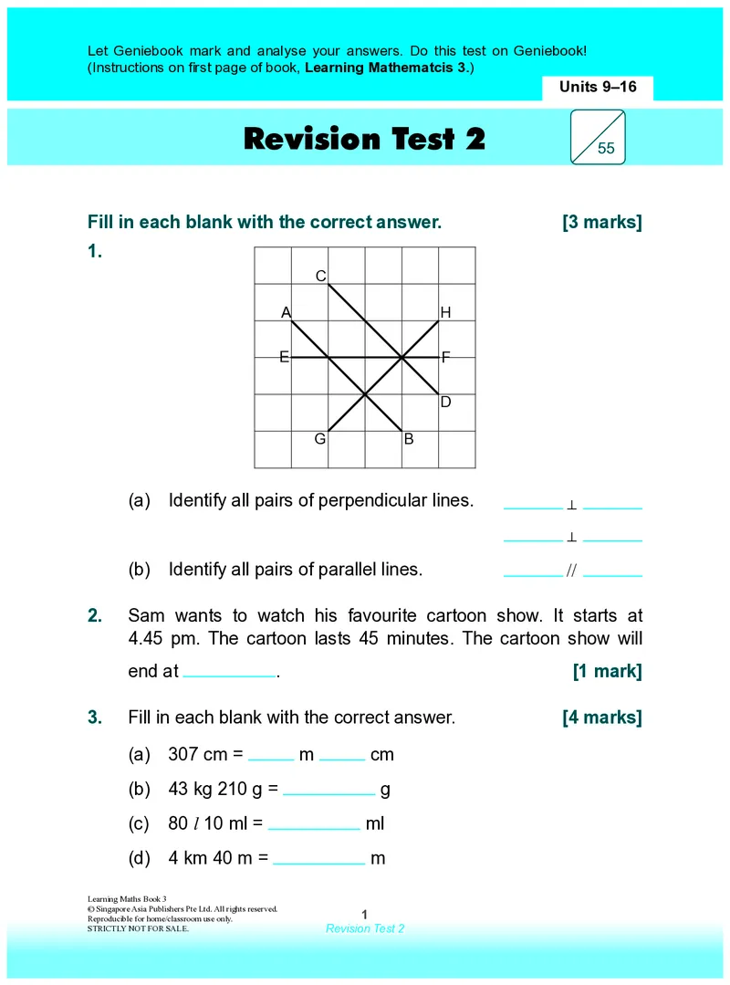 《RevisionTest2_8_小初高学习资料合集（每天更新）_国外原版英文教辅汇总_新加坡SAP系列_新加坡SAPLearningMathematics数学教材_新加坡SAPLearningMathematics练习册Level1-3_LearningmathematicsLevel3》第1页预览