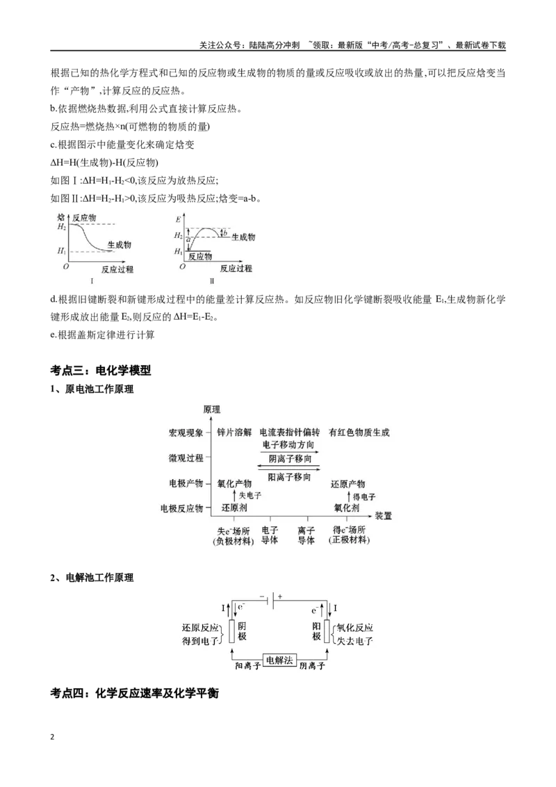 《微专题八化学反应原理专题训练-（解析版）_05-化学-高考总复习_一轮复习_2024年_2023-2024学年解密高考化学大一轮复习精讲精练（配套新教材2019）_资料》第2页预览