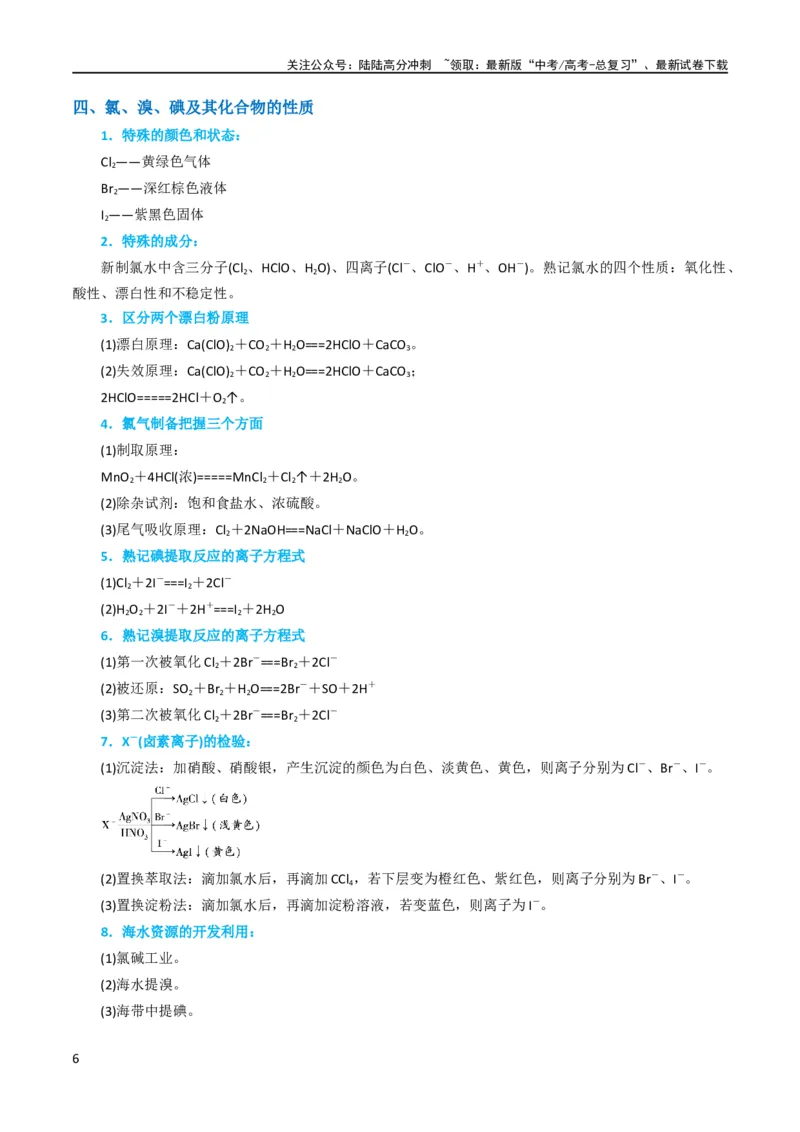 《升级版微专题30非金属及其化合物制备流程与实验探究（S、Se、Te、Cl、Br、I）（解析版）(全国版)_05-化学-高考总复习_一轮复习_2024年_2024年高考化学一轮复习考点微专题_资料》第6页预览