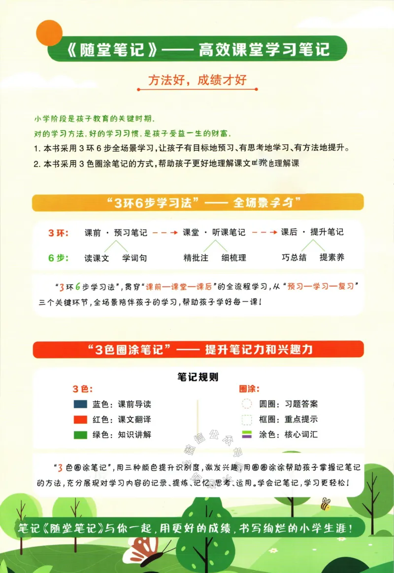 《005.24春人教PEP英语黄冈随堂笔记三年级下册公众号：米妈家长圈_小学1-6年级全科全套_1-6年级全科下册_三年级_其他补充资料_英语人教PEP资料》第2页预览