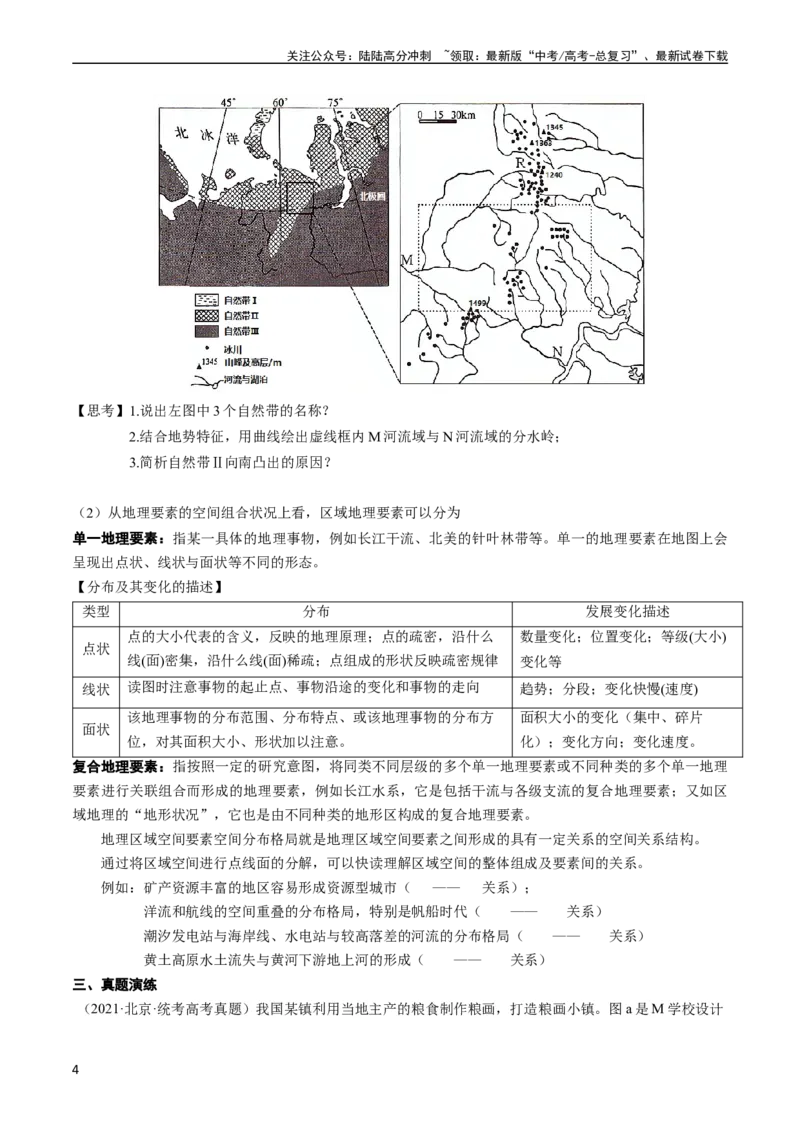 《1.1地图辅助三要素和区域地理要素（学案）_07-地理-高考总复习_一轮复习_2024年_2024年高考地理一轮复习考点帮（新高考专用）_第一部分地球与地图》第4页预览