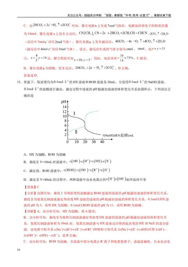 《模拟卷08（黑吉辽专用）（解析版）_05-化学-高考总复习_专项复习_2025年_2025年高考化学模拟卷（黑吉辽专用）8套》第10页预览