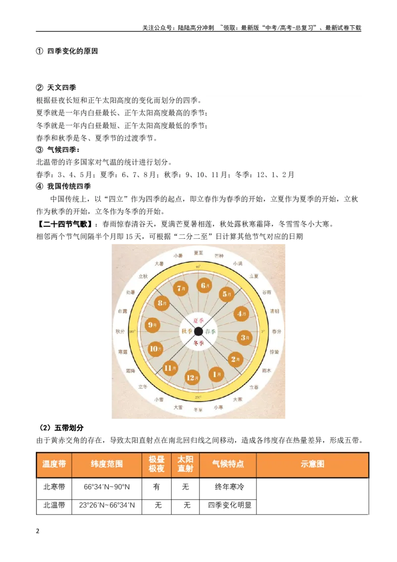 《2.1.1太阳辐射与地球运动产生的热量再分配（讲义）_07-地理-高考总复习_一轮复习_2024年_2024年高考地理一轮复习考点帮（新高考专用）_第二部分自然地理》第2页预览