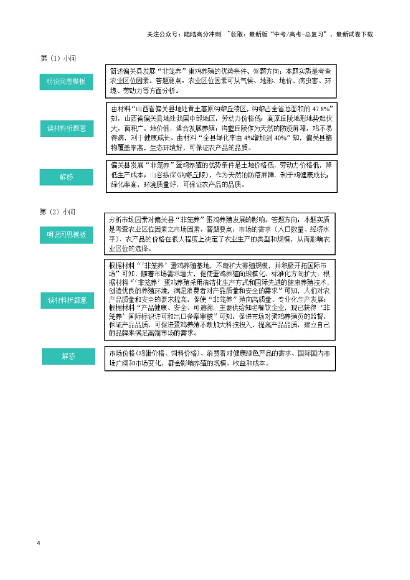 《专题06农业（答题模板）-（解析版）_07-地理-高考总复习_专项复习_2025年_2025年高考地理答题技巧与答题模板（全国通用）》第4页预览