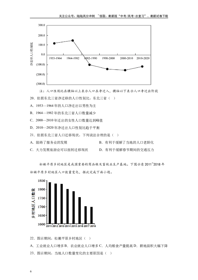 《2024年湖南省高考地理真题4-5题原题及变式题_07-地理-高考总复习_专项复习_2024年_2024年地理真题变式题》第6页预览