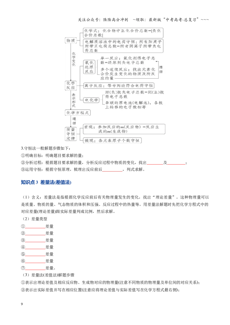《第03讲物质的量在化学方程式计算中的应用（复习讲义）（全国通用）（学生版）_05-化学-高考总复习_一轮复习_2026年-化学高考一轮复习_2026版_第二章物质的量》第9页预览